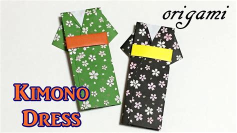 Easy Origami Craft How To Make A Paper Kimono Dress Tutorial For