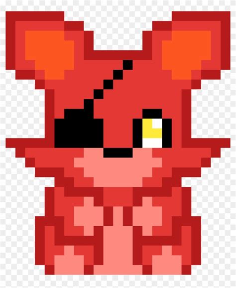 Foxy The Fox Pirate Toy Freddy Pixel Art Hd Png Download 1012x1188