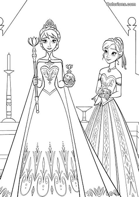 Coloriage La Reine des Neiges gratuit à imprimer