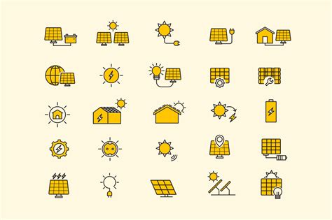 25 Solar Power Icons Creative Vip