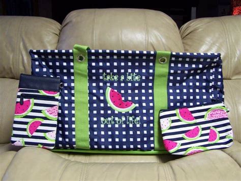 Large Utility Tote Watermelons Mini Zipper Pouches Thirty One Ts