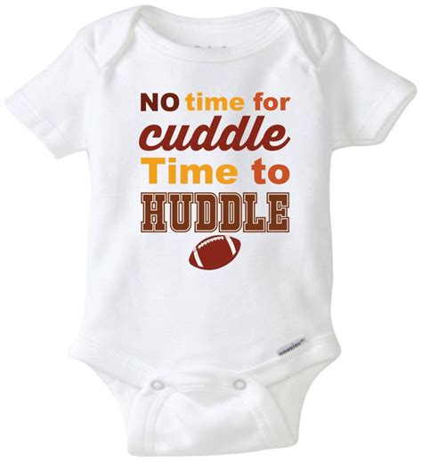 Football Onesie No Time For Cuddle Unisex Baby Shirt I Love Football