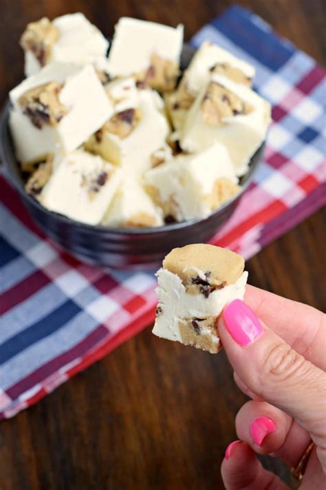 White Chocolate Cookie Dough Fudge Is The Perfect No Bake Treat For