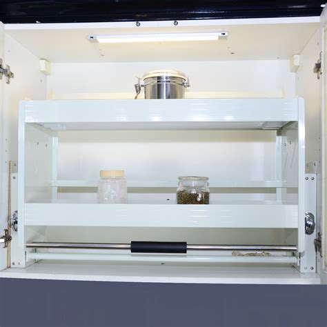 We did not find results for: Pull Down 2 Tier Wire Shelf Shelves Wall Cabinet Storage ...