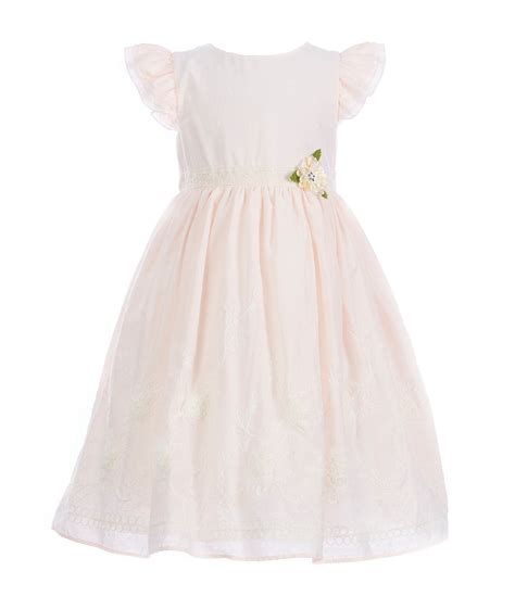 Shop For Laura Ashley London Little Girls 2t 6x Embroidered Fit And