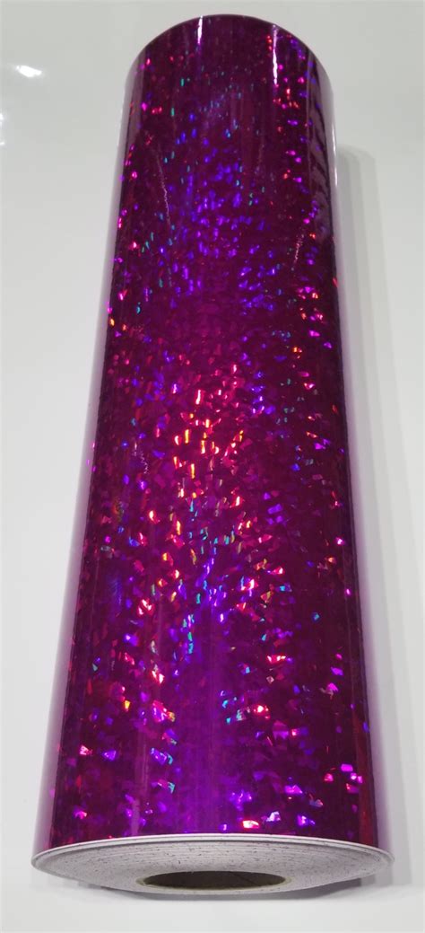 24 X 6 Foot Holographic Purple Crystal