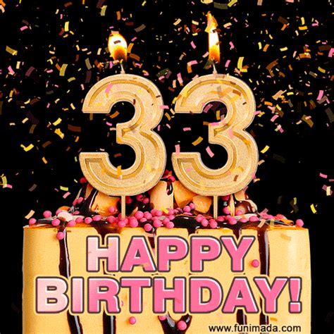 Happy 33rd Birthday Animated S