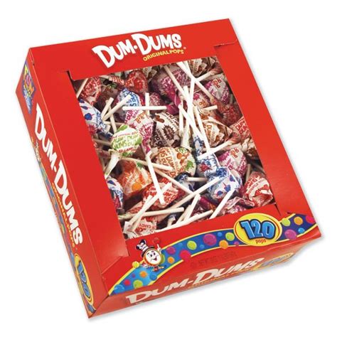 Spangler Dum Dum Pops Assorted Flavors Individually Wrapped 120box