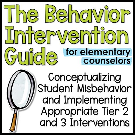 Behavior Intervention Guide For Elementary Counselors And Mtss Shop The Responsive Counselor