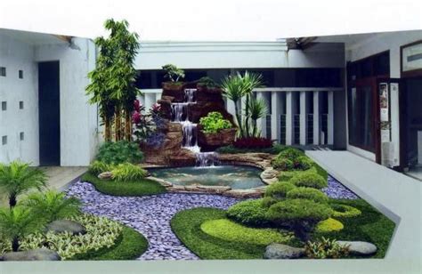 Menggunakan kolam ikan sebagai akses ke taman belakang adalah ide yang sangat brilian. Desain Taman Rumah Minimalis Dengan Kolam Ikan ...