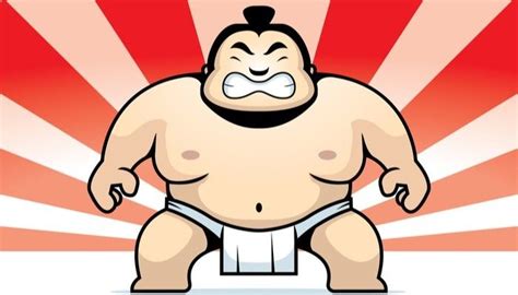 Sumo Wrestler Illustration Sumo