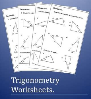 Soh cah toa online worksheet for grade 8. Trigonometry Worksheets - SOH CAH TOA by 123 Math | TpT