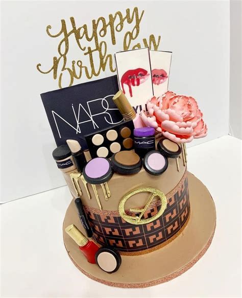 Makeup Mania Cake Beautifully Decorated Customized Cake For Lady In Dubai