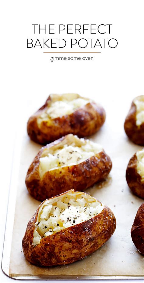 Just look at the photo below and take in the splendor that a crispy baked potato skin is. The BEST Baked Potato Recipe | Gimme Some Oven
