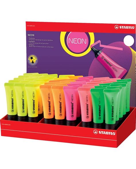 Stabilo Neon Highlighter Assorted Colours Westcare Education Supply