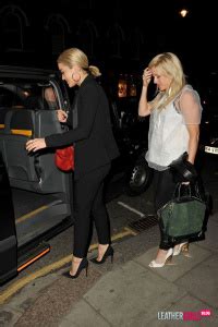 Ellie Goulding Joins Rita Ora And Calvin Harris For Dinner Leather Celebrities