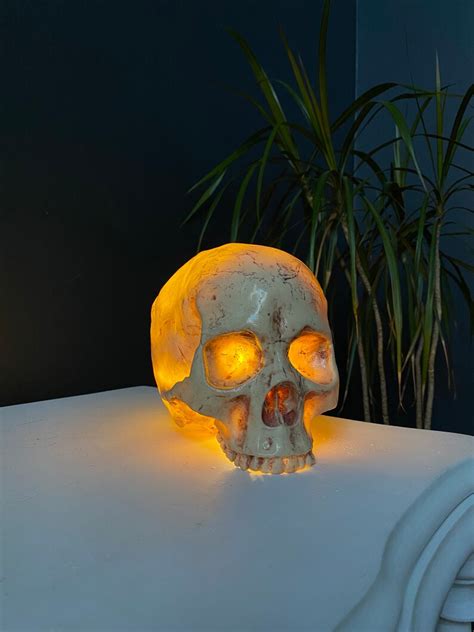 Skull Night Light Table Lamp Human Anatomical Skull Light Etsy
