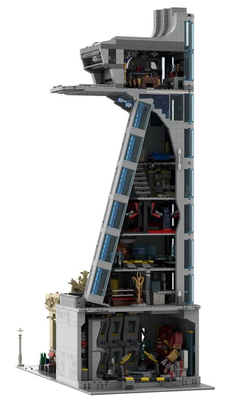Avengers And Stark Tower Modular Building Moc 39673 Movie Designed By