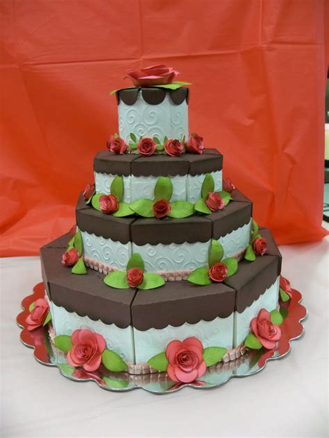 For more videos stay t. Paper Cake I made | Paper cake, Paper cake box, Cake favors