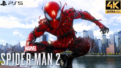 Marvels Spider Man 2 Ps5 Absolute Carnage Suit Free Roam Gameplay