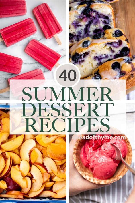 40 Best Summer Desserts Ahead Of Thyme