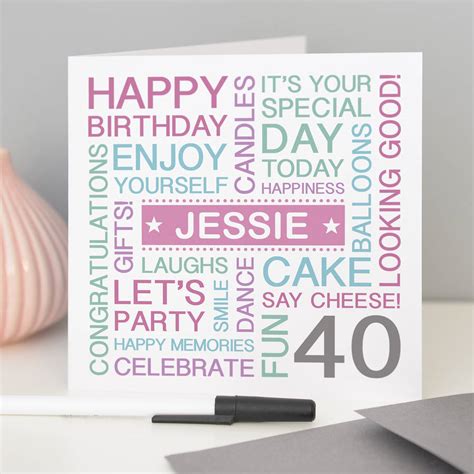 A wide variety of 40th birthday cards options are available to you, you can also choose from souvenir, 40th there are 36 40th birthday cards suppliers, mainly located in asia. Personalised 40th Birthday Card By A Type Of Design ...