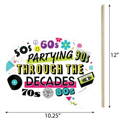Big Dot Of Happiness Funny Through The Decades 50s 60s 70s 80s 90s