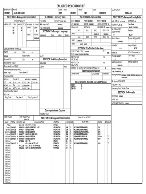 Erb Form Army 2020 2021 Fill And Sign Printable Template Online Us