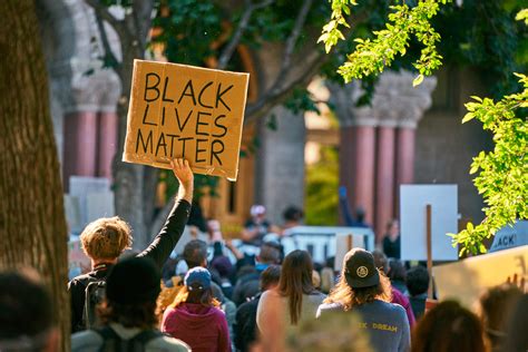 Photo Story Over People Rally For Black Lives Matter Protest In