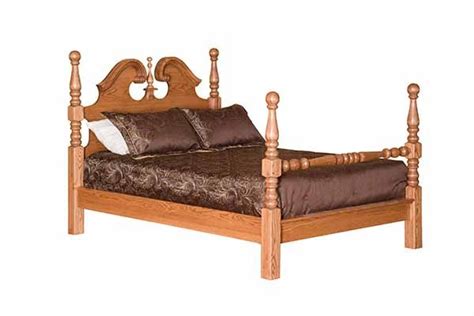 American Oak Creations Bedroom Beds Deluxe Cannonball Bed