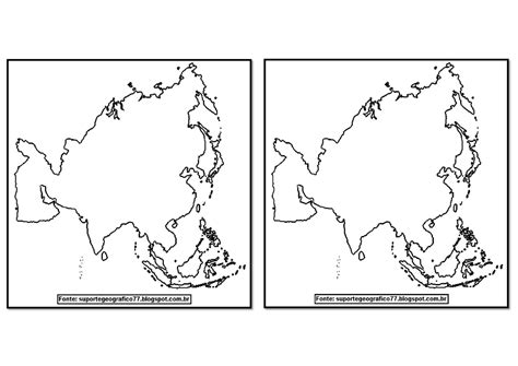 Suporte Geografico Asia Mapas Para Colorir Images