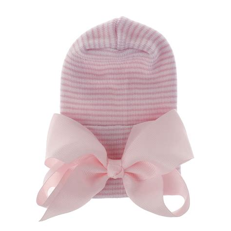 Choose from a variety of baby shower ribbon designs or create your own! Looking for Newborn hat with pink bow of ribbon pink ...