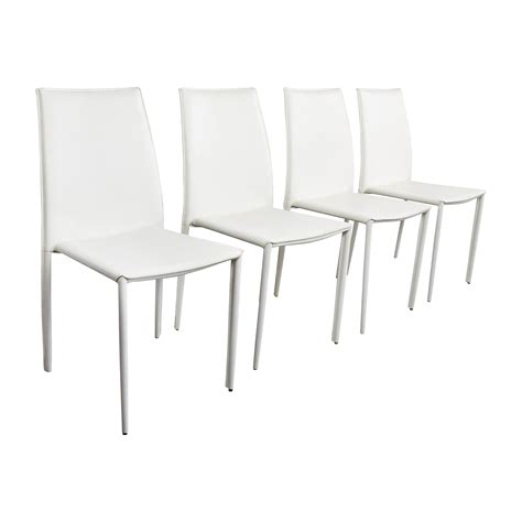 Shop the latest white leather chair and choose from top modern and contemporary designer brands at ylighting. 77% OFF - AllModern All Modern White Leather Dining Chairs ...