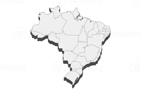 ilustração de mapa 3D do brasil 12025211 PNG