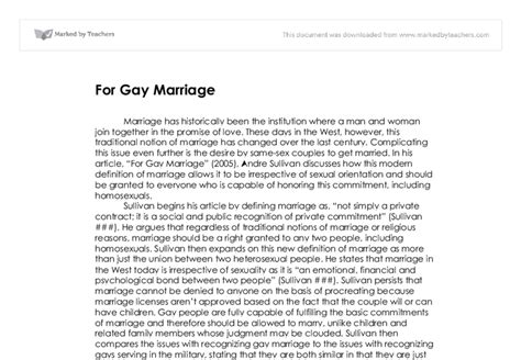 😊 Against Same Sex Marriage Persuasive Essay Why I Fight Against Same