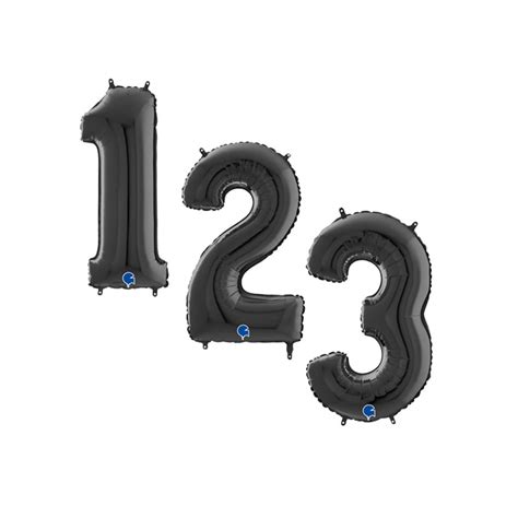 Black Number Balloons 40