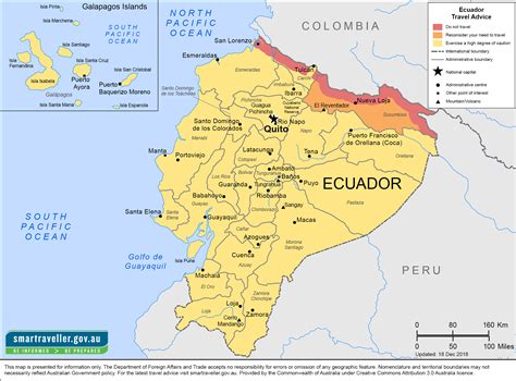 States Of Ecuador Map