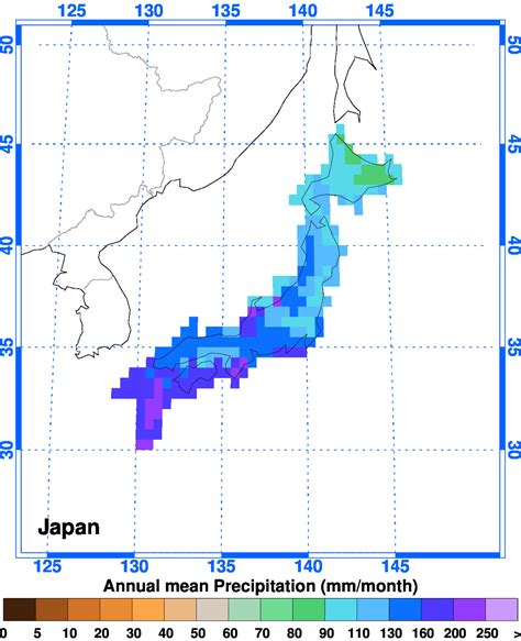Japan Map Climate