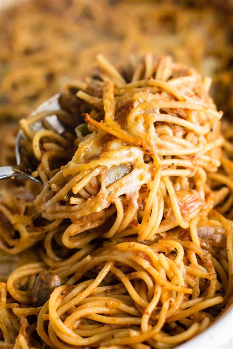 Vegetarian Baked Spaghetti Recipe Build Your Bite
