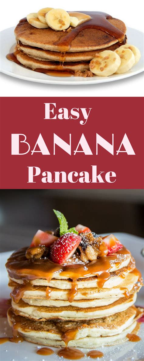Easy Banana Pancake | Recipe | Easy banana pancake recipe ...
