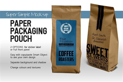 paper bag packaging mock  product mockups creative market