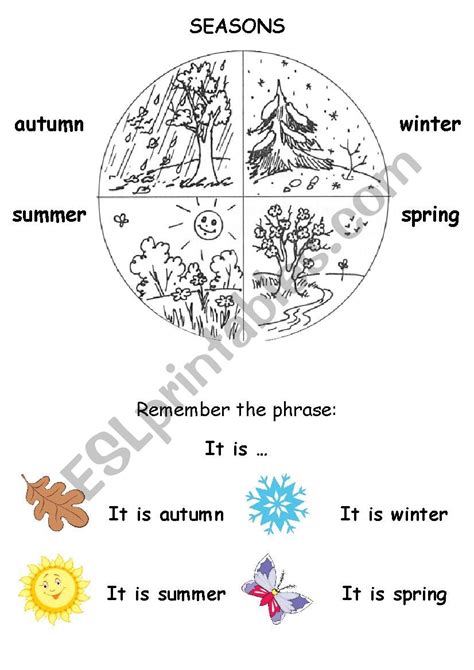 Seasons Esl Worksheet By Fornewbooks