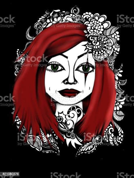 Graffiti Girl Stock Illustration Download Image Now Black And White
