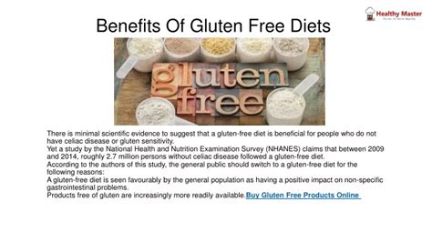 Ppt Benefits Of Gluten Free Diets Powerpoint Presentation Free