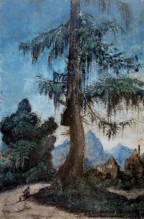 Albrecht Altdorfer Landscape With Woodcutter Painting By Les Classics