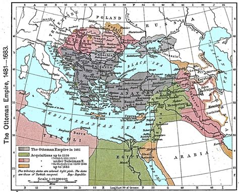 Ottoman Empire Map 1683