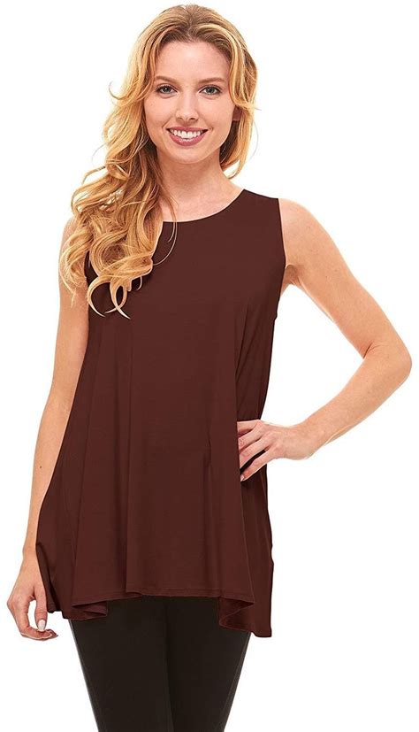 Womens Sleeveless Tunics Women Flowy Tunic Tank Tops For Leggings