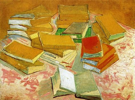 Van Goghs Painting Piles Of French Novels Fondation Vincent Van