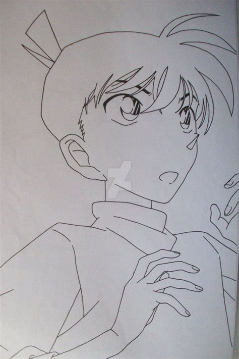 Shinichi Kudo Anime Sketch Sketches Tutorial Detective Conan