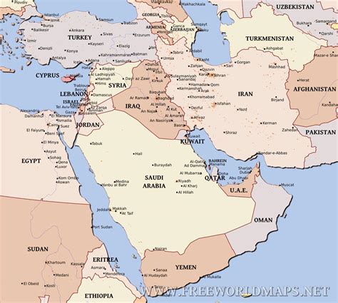 Middle East Political Map 4500 The Best Porn Website